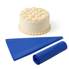 Blue Disposable Icing Piping Bags 21 Inch Sticky For Cake Decorating Pastry Bags