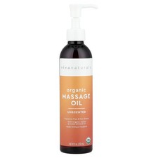 Organic Massage Oil, Unscented, 8 fl oz 237 ml 