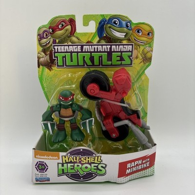 Teenage Mutant Ninja Turtles Raph with Minibike Half-Shell Heroes TMNT 2014 New