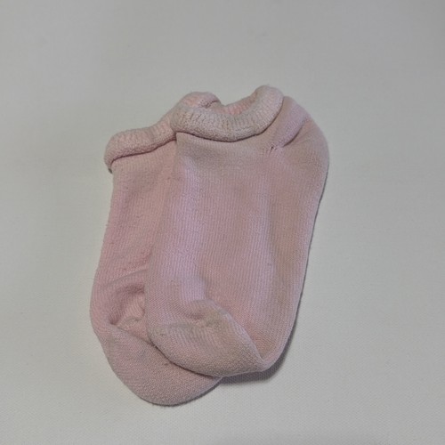 VTG Socks Women’s Acrylic Baby Pink 9-11 Roll 80s USA Low Cut