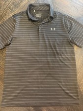 Under Armour Mens Performance Playoff Polo Golf Polo Size Medium Black