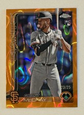 2025 Topps Chrome - Grant McCray #116 Orange Raywave Refractor /25 (RC)