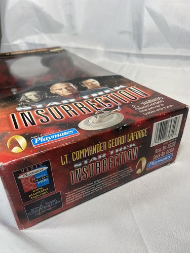 Star Trek Insurrection 9" Action Figure Lt Co Geordi LaForge 1998 Playmates - Picture 11 of 12