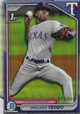 2024 Bowman Chrome Emiliano Teodo Bowman 1st Prospect /499 #BCP-180 Rangers