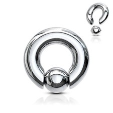 XXL BCR Clip in Prinz Albert Intim Piercing Spring Ball Klemmkugel Ring Z297x