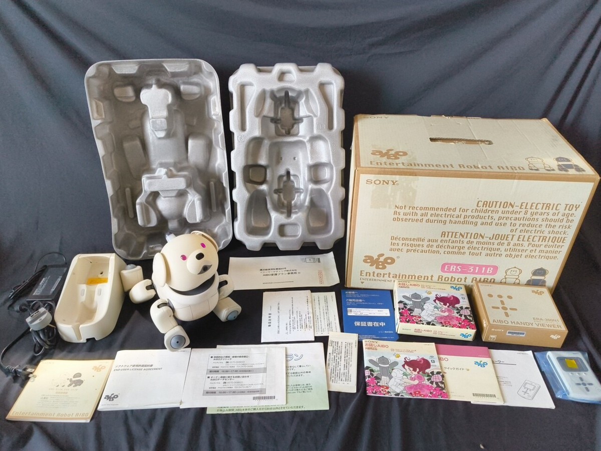 For parts, JUNK Sony Aibo ERS-311B Ivory 3rd GENERATION