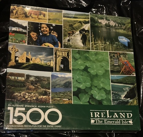 IRELAND The Emerald Isle 1500 Piece Photo By Springbok Collage 28 X 36 Sealed - Picture 3 of 3