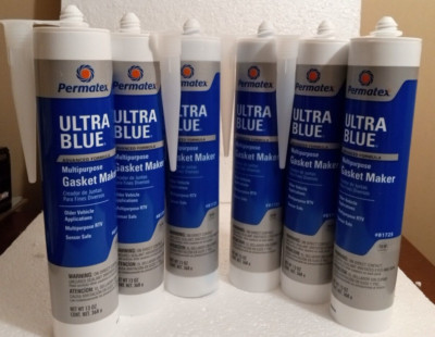 Permatex 81725 Ultra Blue RTV Silicone Sealant. 13 oz. x 6