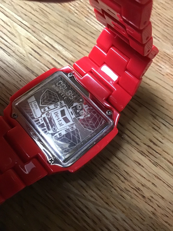 Reloj Vestal DOLBY de plástico para hombre ¡solo para piezas o exhibición! SIN MOVIMIENTOS Foto 3 de 4