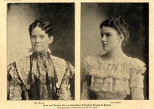 Frau und Tochter des US-Botschafter Edwin Conger in Peking von 1900