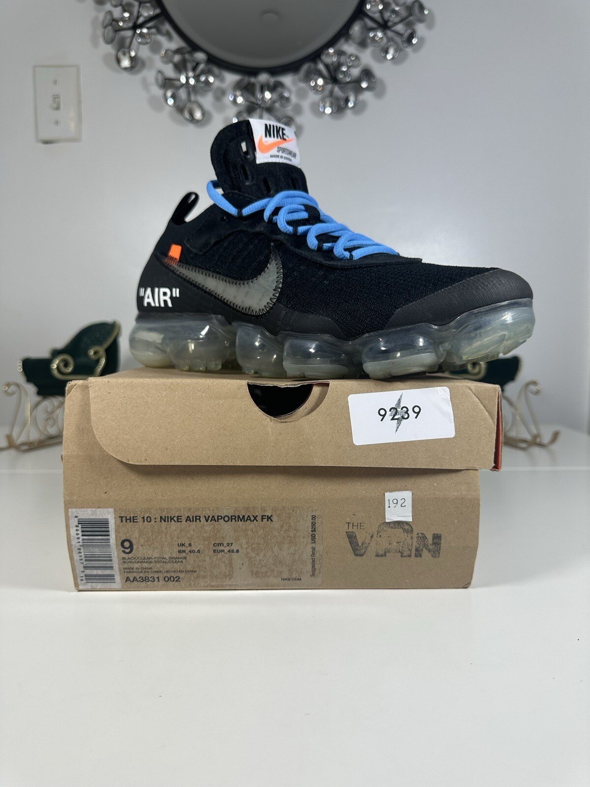OFF WHITE X NIKE Taglia 9 Nike Air VaporMax x OFF WHITE parte 2 2018 AA3831 002
