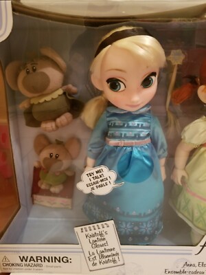 Disney Animators Collection Anna Elsa Kristoff Deluxe Gift Set 10