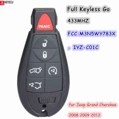 2-Pack Remote Key Fob For 2008-2020 Dodge Grand Caravan, Chrysler Town & Country, VW Routan - M3N5WY783X IYZ-C01C