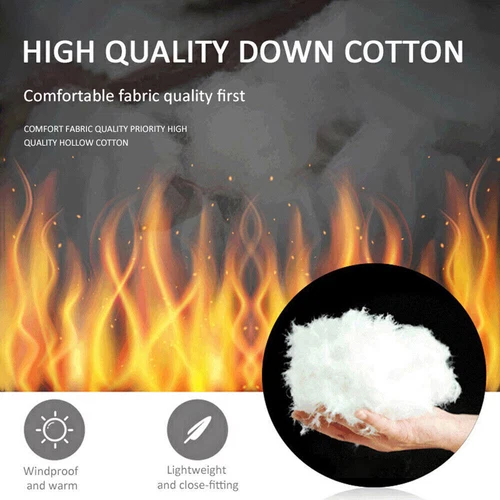 Men Women Electric Coat Heated Jacket USB Winter Warm Up Heating Pad Body Warmer - Picture 10 of 17