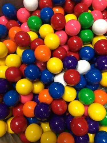 Case of 1" gumballs 1080 ct pieces bulk vending machines spiral machines 15/16" - Afbeelding 1 van 2