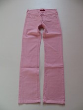 Levi's 557 Eve SQUARE-CUT Jeans Hose W 27 /L 32 Pink Rosa Coloured Denim, KULT !