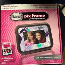 Disney Pix Miley Hannah Montana Digital Photo Frame 7" LCD Screen 128MB SEALED