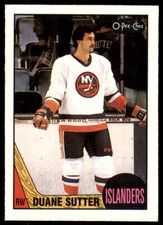 1987-88 O-Pee-Chee Duane Sutter . New York Islanders #43