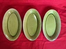 Jars France Tanga Tilleul Avocado Green 15” X 9.5” Oval Serving Dish