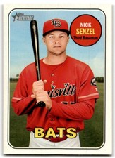 2018 TOPPS HERITAGE MINOR LEAGUE NICK SENZEL LOUISVILLE BATS #101