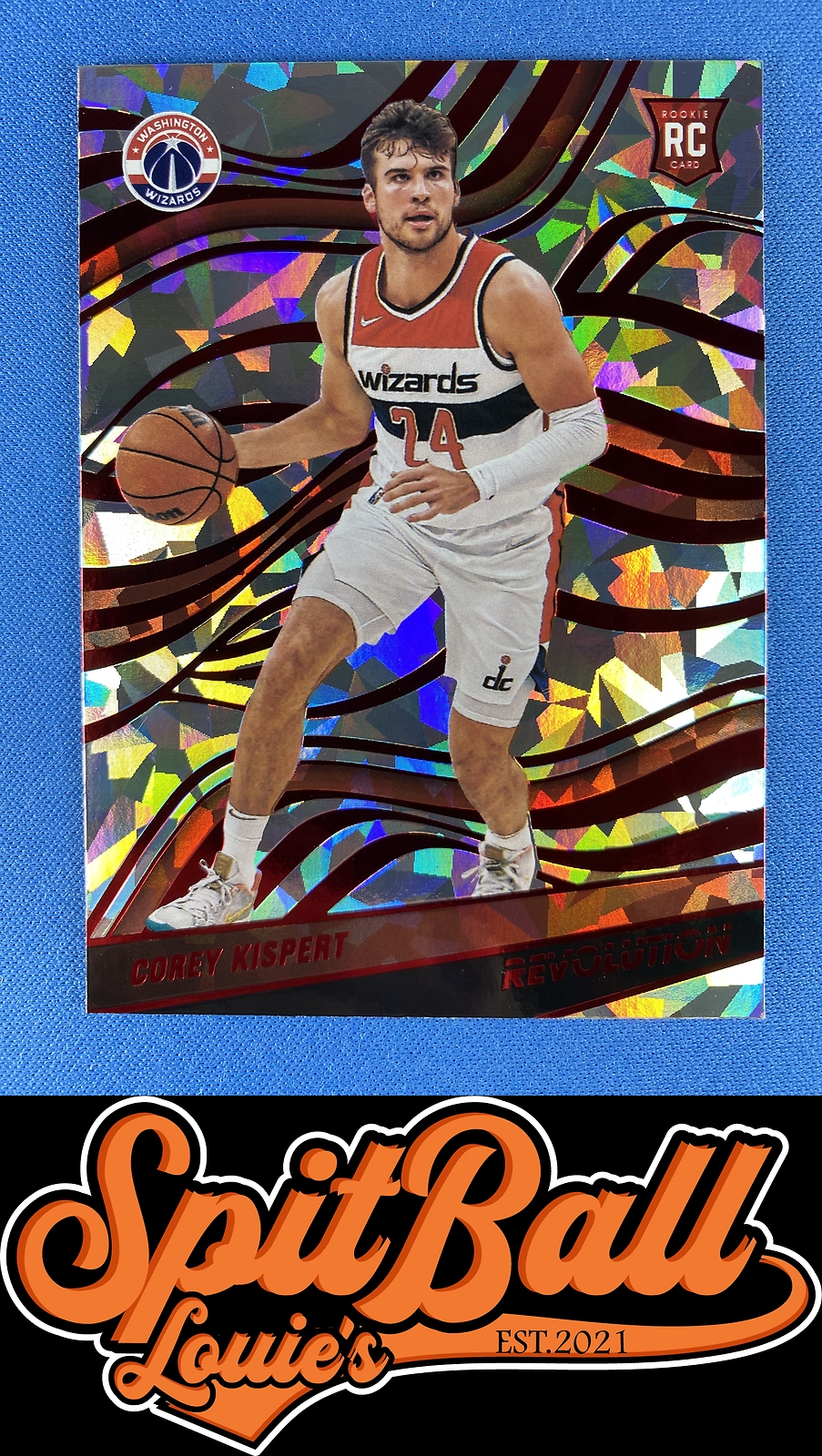 Corey Kispert 2021-22 Revolution #136 Chinese New Year RC Washington Wizards