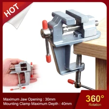 NEW Arrival 3.5" Aluminum Miniature Small Jewelers Hobby Clamp on Table Bench Vi