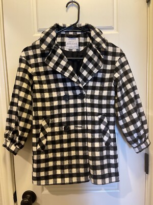 Primark Girls Checkered Coat Size 7/8