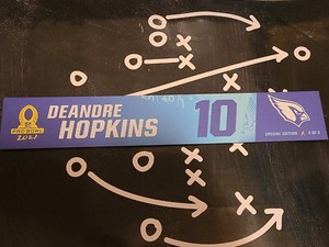 DeAndre Hopkins 2021 NFL pro bowl locker nameplate special edition number 4 of 5
