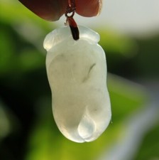 Colgante Chayote Tallado Jadeíta Grado A Piedras Preciosas 100% Natural JADE Grado A Sin Tratar