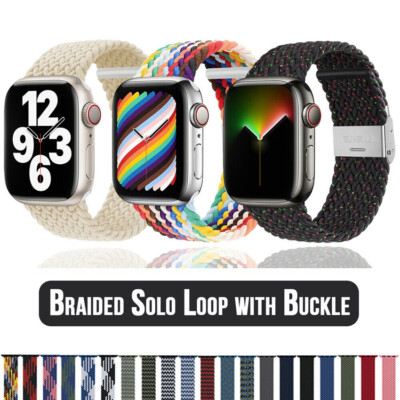 Band Strap For Apple Watch Series Ultra 8 7 6 SE iWatch Adjustable Braided Loop