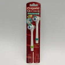 Colgate ActiBrush 2 Pack Active Cleaning Tip Oral Brush Replacement Heads NEW
