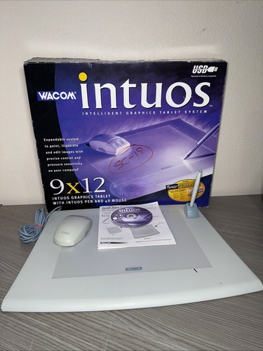 Wacom Intuos GD912 USB Intelligent Graphics 9x12 Drawing Tablet For Windows Mac