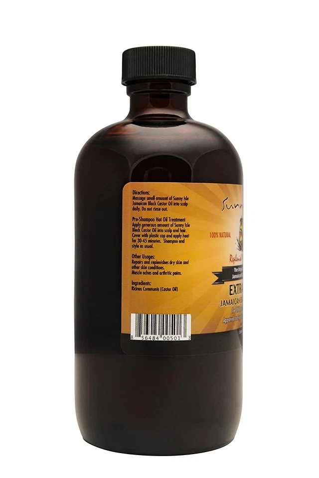 Sunny Isle Extra Dark Jamaican Black Castor Oil, 8 fl. oz. - Image 2 of 4