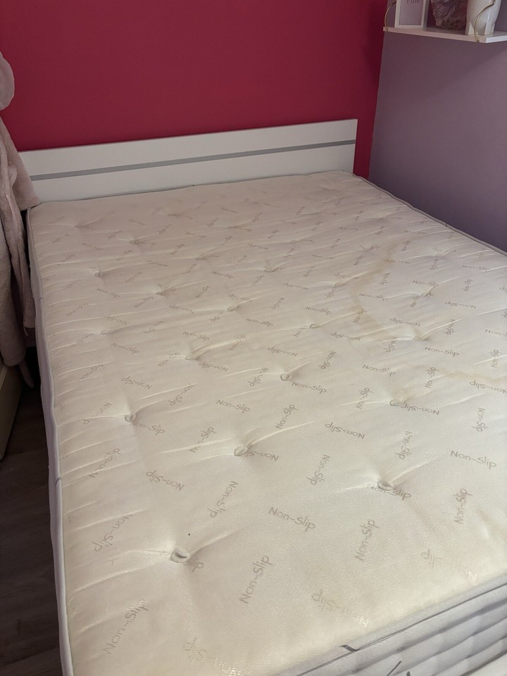 king size bed frame with mattress used eBay