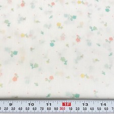 Vintage Wamsutta Pastel Florals Semi Sheer Cotton Blend Fabric Remnant 15 X 45 Vintage Wamsutta Pastel Florals Semi Sheer Cotton Blend Fabric Remnant 15 X 45