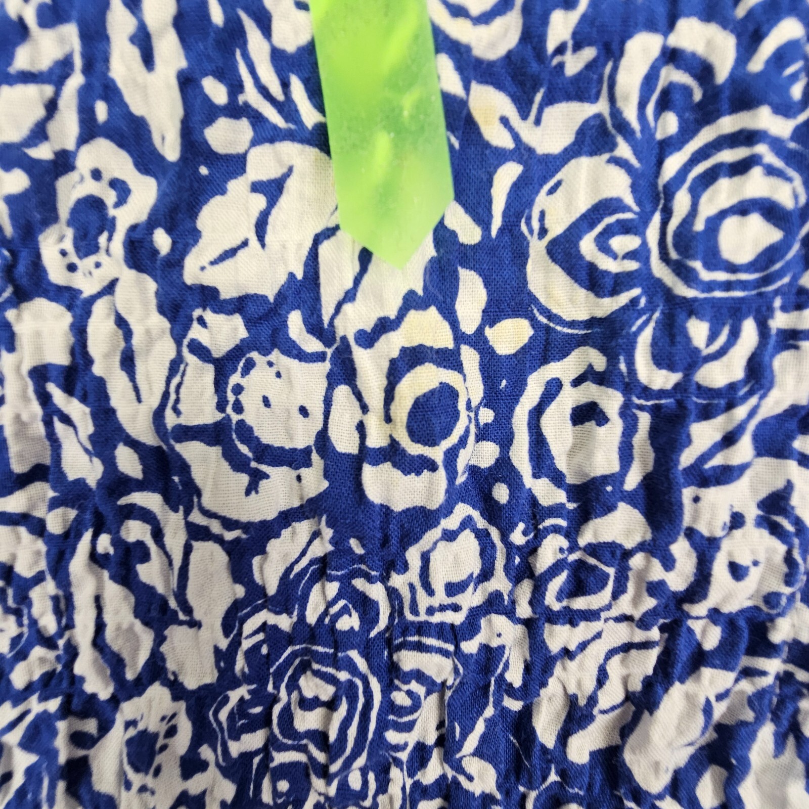 Habitat Patchwork Crinkle Cotton Button Up Shirt … - image 5