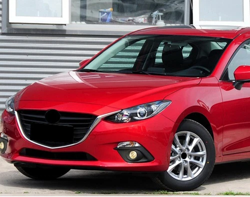 For 2014 2015 2016 Mazda 3 Clear Lens Fog Driving Light Kit with Black Bezel Switch Wires Bulbs