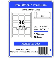 6000 Pro Office Premium Self-Adhesive Address Label-Blank Labels-Shipping Labels
