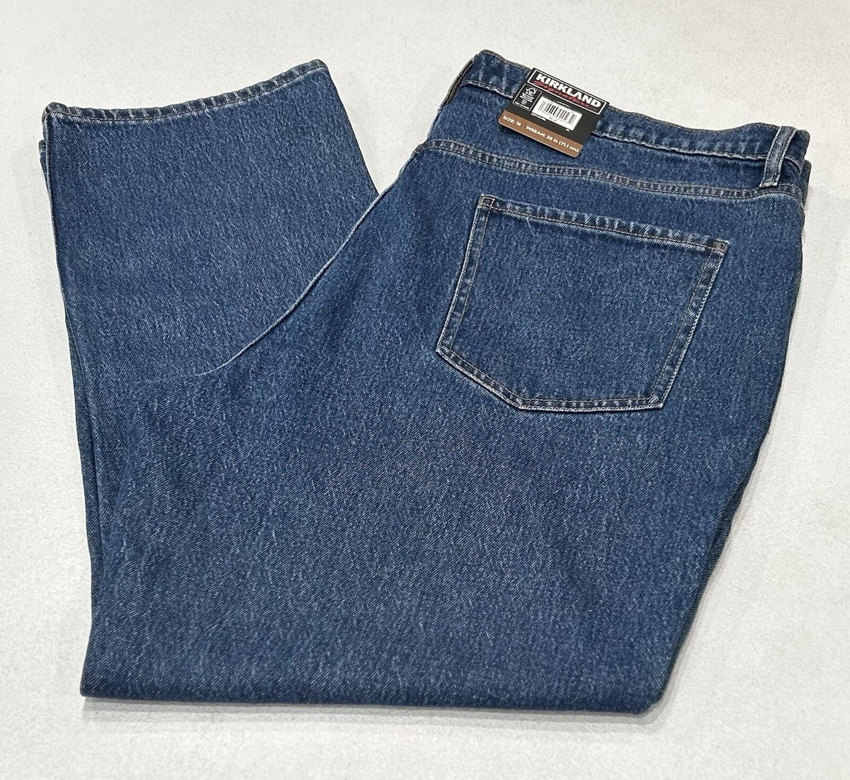 Kirkland Signature Women's High-Rise Straight Leg Jeans, Blue