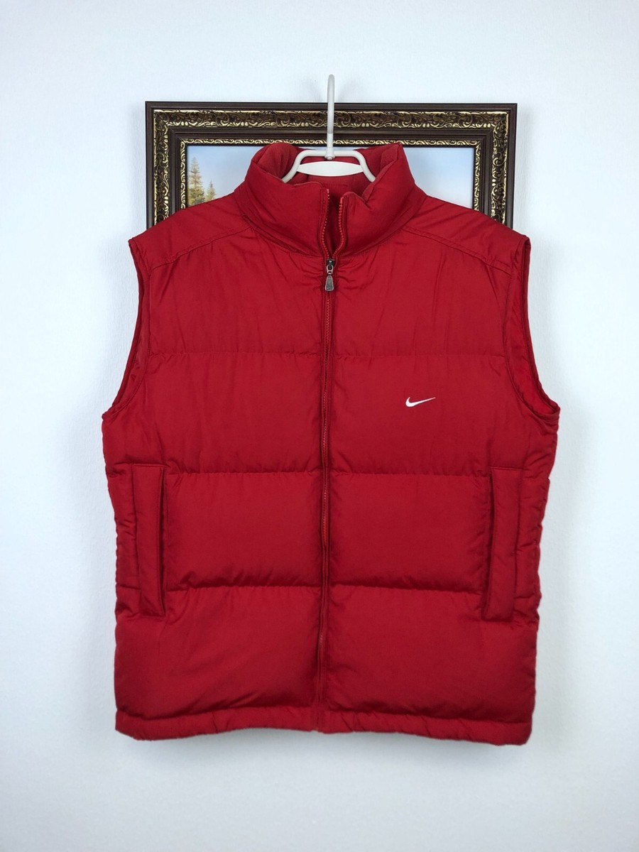 日本未発売 ブライトン ベスト Nike Puffer Gilet Vintage Nike Red Gilet Puffer Vest Mens Rare Swoosh Hype Y2K