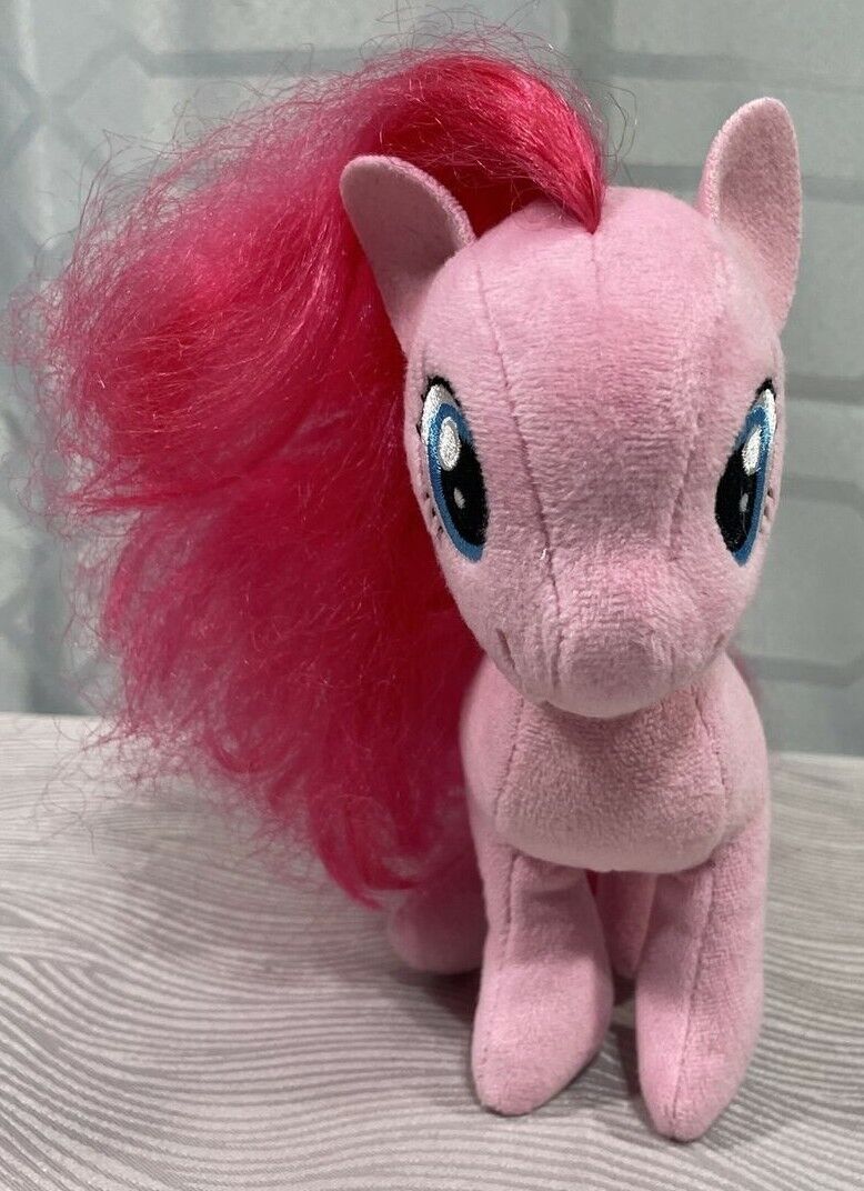 My Little Pony pinkie pie com arquinho azul, Hasbro, 7 cm, usado