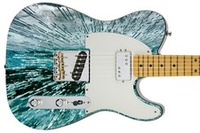 Recubrimiento de guitarra Hacha Envoltura Re-piel Bajo eléctrico Reface Frozen Deep Air Ice Bubbles
