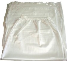 Women Half Clip-It Slip 28" Length Lace Trim Size XL White 2XL Beige Side Slit