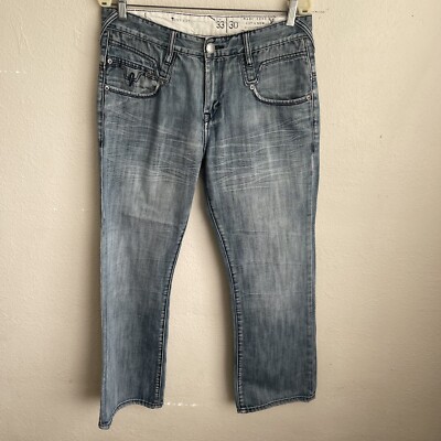 marc ecko cut & sew deadly threads boot cut jeans Mens 33x29.5