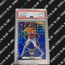 Jose Siri #222 Camo Blue PSA 10