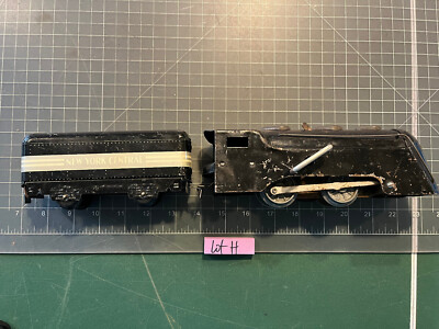 Marx Train Commodore Vanderbilt Locomotive Windup Clockwork w/ NYC TENDER LOT H