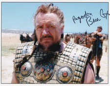 BRIAN COX signed Autogramm 20x25cm TROY in Person autograph COA