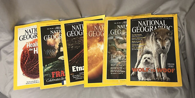 6 National Geographic Books Lots 1989's - 2012's No Duplicates Paperback
