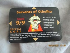SERVANTS OF CTHULHU CARD NEW WORLD ORDER ILLUMINATI RARE STEVE JACKSON GAMES 