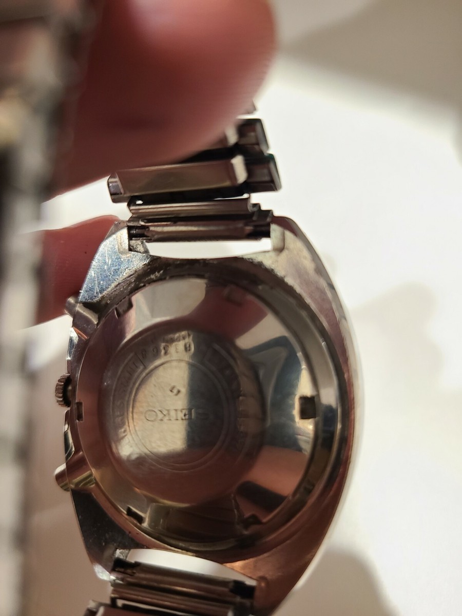 Seiko POGUE 6139 6002 chrono, stainless steel, gorgeous turquoise